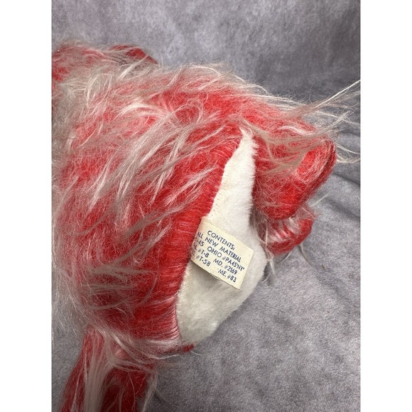 Vintage Fable Toy Plush Red‎ Dog Carnival Fair Scruffy Plush - Picture 10 of 15